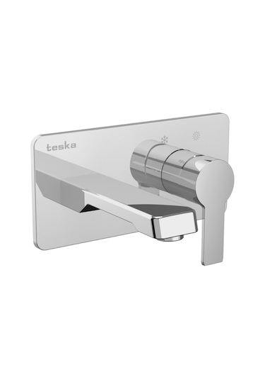 Teska Quasar Krom Ankastre Lavabo Bataryası