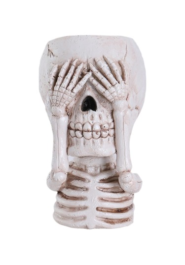 Suntek Kafatası Çiçek Saksısı Cadılar Gözlerini-kapat