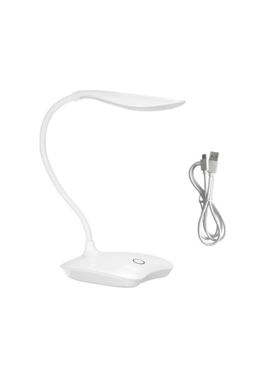 Markafox Masa Lambası Akrobatik 3 Kademeli 18 Ledli Dokunmatik Ders Çalışma Pc Beyaz Işık Gece Lambası Çok Renkli