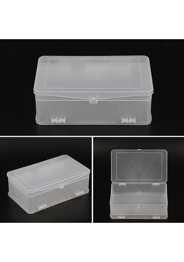 Reedark Pp Malzeme Nagel Çalışma Kutusu, İki Katlı Şeffaf Kapaklı, Tüm Nagel Aletlerini Ve Kozmetikleri Güvenli Saklama Kutusu