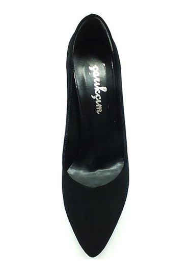 Çarıkçım Stiletto Kadın Ayakkabı Siyah-Süet 61 700