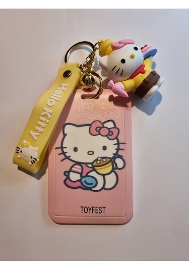 Hello Kitty Figür Anahtarlık Çanta Aksesuarı Ve Kartlık 2 Si Bir Arada - Model 2