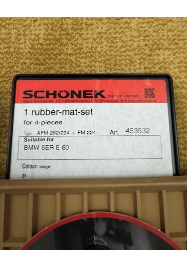 Bmw Schonek Paspas 453532 Bej E60 E61  Germany -