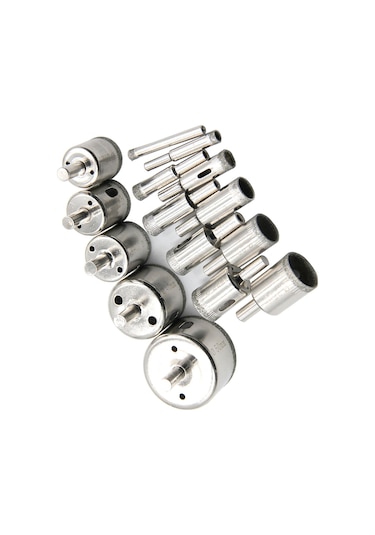 Moveevo 15 Adet El Delik Açıcı Elmas Matkap Ucu: Mermer, Granit, Seramik Çini İçin Hızlı Ve Temiz Kesim