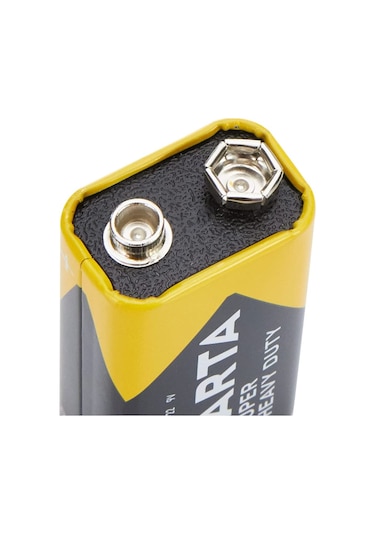 Varta Heavy Duty 9V Çinko Karbon Alkalin Pil 10'lu