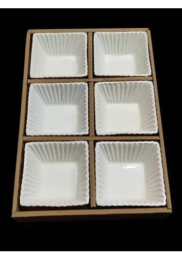 Hazdev Servis Ve Sunum İçin Beyaz Seramik Sosluklar Seti 193468264 Beyaz