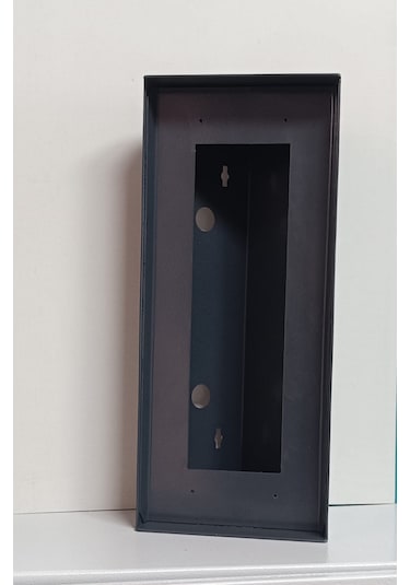 Açılı Diafon 15 x 35 x 10.5 Zil Paneli Metal Yön Çevirme Ve Koruma Kutusu Antrasit
