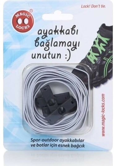 Magic Locks Ml Unisex Beyaz Ayakkabı Bağcığı 05b1 Beyaz