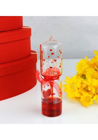 Eşe Sevgiliye En Güzel Gününüzde Romantik Kalpli Kutu Aşk Ölçer