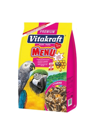 Vitakraft 1000gr Papağan Menu Premium+Jodvital