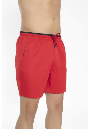Erkek Maraton Deniz Şortu Kırmızı