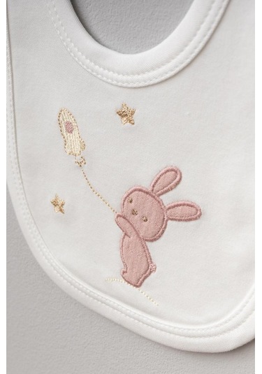 Bebitof %100 Pamuk Sarılan Ayıcık Tavşan Desenli 5 Parça Yenidoğan Hastane Çıkışı Zıbın Seti Bbtf.ksmn.20123.48 Somon