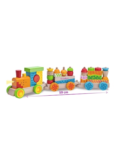Eichhorn Işıklı Sesli Ahşap Tren 59cm