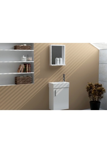 Ece Banyo Slim Smart 45 Cm Banyo Dolabı Seti 22Sss001045E