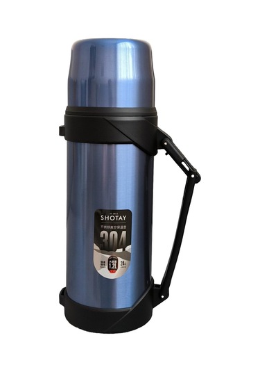 Shotay Adventure 1200ml Outdoor Çelik Termos Mavi St-8213m