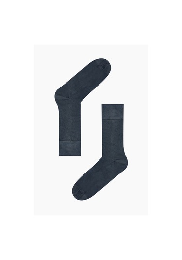 Nbb Erkek Füme Düz Erkek Bamboo Soket Çorap Füme