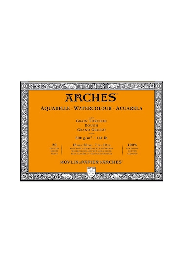 Arches Suluboya Defteri Blok Rough 300 G 18x26 Cm. 20 Yp