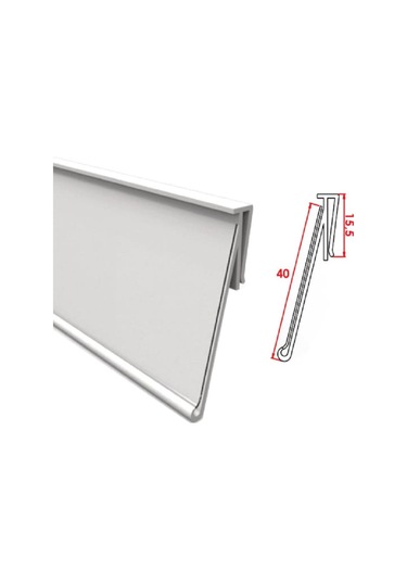 Sac Önü Etiketliği Beyaz H:4 - Uzunluk 15 Cm Pakette 10 Adet