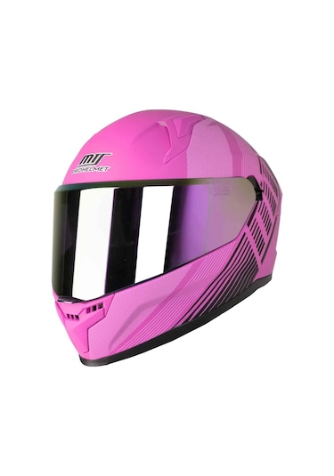 Mts M-910 Lady Kapalı Motosiklet Kaskı Fuchsia
