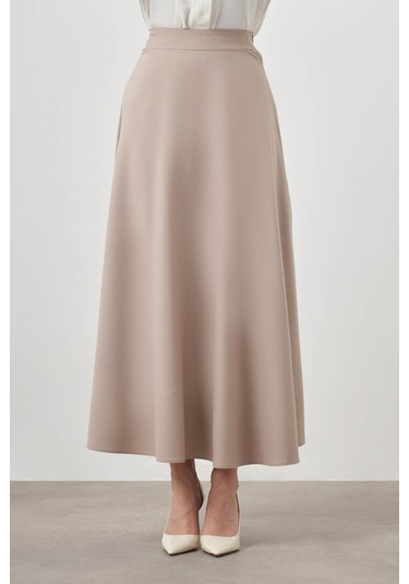 Bsc Kloş Bej Etek 001