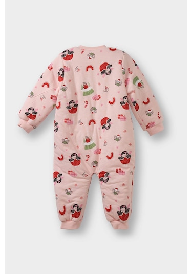 Defacto Kız Bebek 1,6 Tog Elyaf Desenli Tulum F3565a525wnpn127 Pembe-pn127