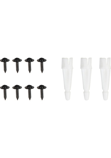 Geeroyoo Jeep Wrangler Jk 2007-2017 İçin 7 Inç Siyah Plastik Far Montaj Braketi Ve Halka Seti