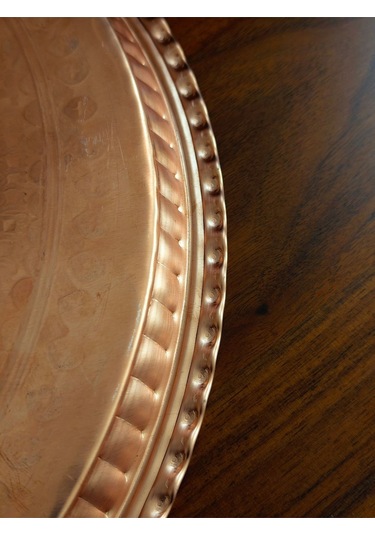 Dekorasyon Tepsi Bakır 34 cm