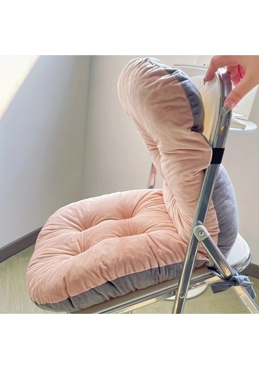 Xuweiwei 1 Adet Gri Yumuşak Ofis Koltuğu Minderi - Makinede Yıkanabilir Sırt Ve Oturak Desteği Gri