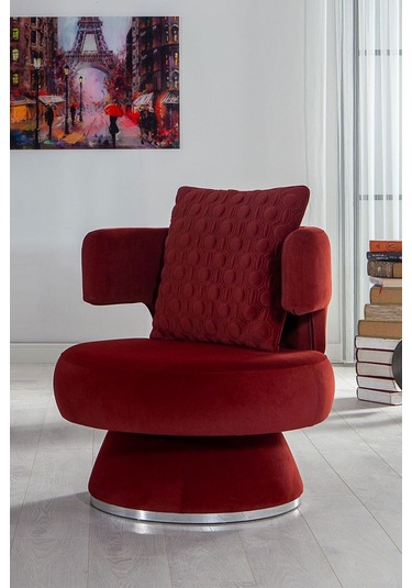 Modalife Bendis Berjer Salon Oturma Odası Bordo