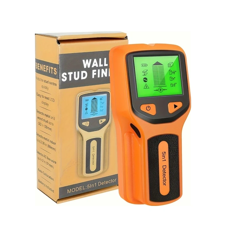 Willowhaven 1 Adet 5 İn 1 Led Ekranlı El Dedektörü Metal Ahşap Kablosuz Matkap Güvenli