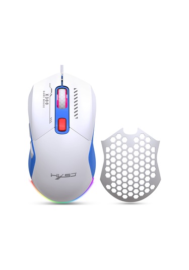 Mufunye Hxsj X300 Oyun Faresi: 6 Dpı Seviyesi, 14 Rgb Aydınlatma, Ergonomik Tasarım, Makro Programlama 112 Karakter 001