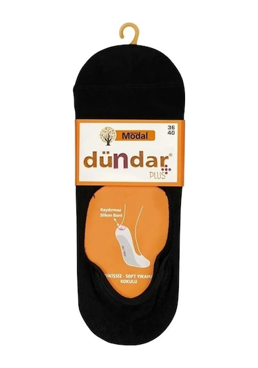 Dündar Çorap Dündar Plus 6913 Bayan Modal Silikonlu Babet Çorap 12 Adet 001