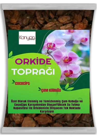 Bykurt 5 Litre Orkide Toprağı Çam Kabuğu Ve Cococips Karışımlı