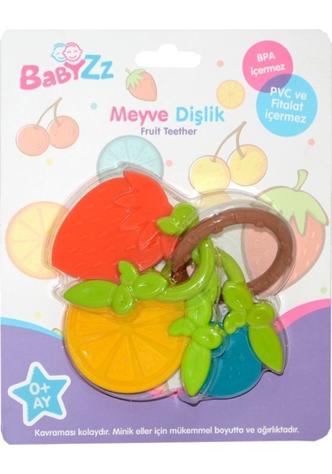 30302 Kanz Babyzz Renkli Meyve  Dişlik