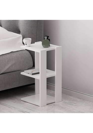 Petra Yan Sehpa Beyaz