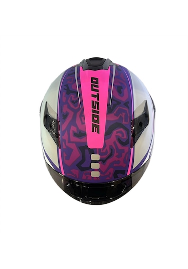 Mt Helmets Targo S Outside C8 Kapalı Motosiklet Kaskı Pembe