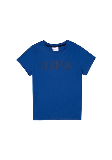 U.s. Polo Assn. Erkek Çocuk Saks Tişört Basic 50306483-vr045 Sax Saks Mavi