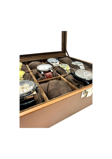 Richbo x 12'li Saat Kutusu Taba