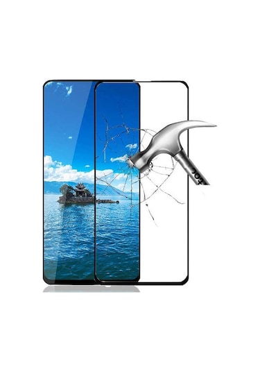 Huawei P Smart Pro 2019 5d Tam Kaplayan Temperli Cam Ekran Koruyucu