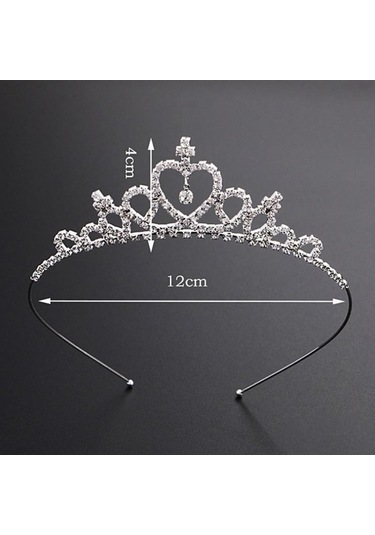 Trendooze Tiara Taklidi Taç Sopa Saç Prenses Prenses Moda Kızlar Hairband Bandı Bq Çok Renkli