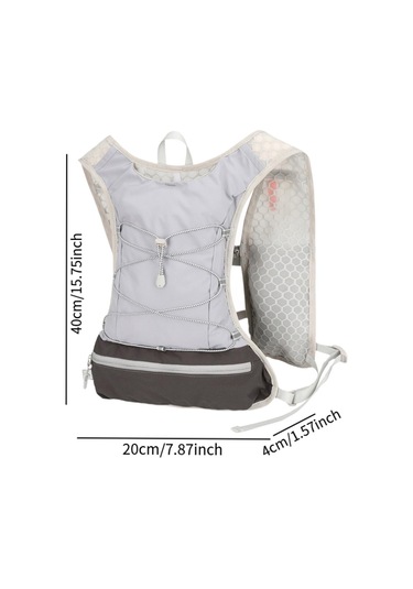 Suntek Kadın Koşu Yeleği Koşucu Sırt Çantası Hidrasyon Gri