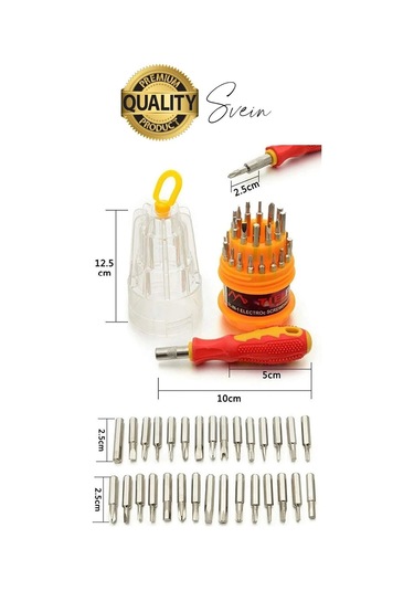 Premium 31 Parça Yumurta Tornavida Bits Uç Seti Telefon Tamir Saat Elektronik Farklı Metal Başlık
