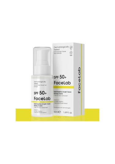 Sakinleştirici Ve Işıltı Veren C Vitamini Ve Centella İçerikli Spf 50+ Güneş Kremi