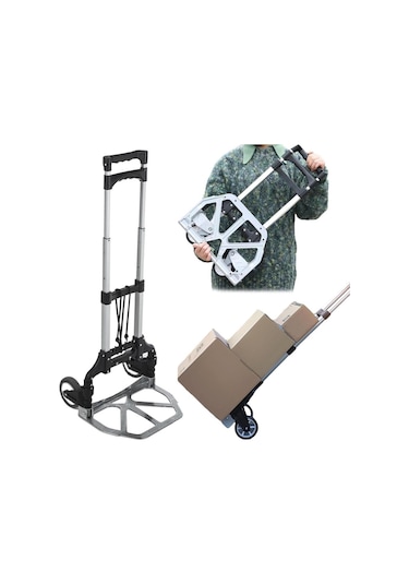 New-max Multi Fonksiyon Katlanır 70 Kg Kapasiteli Asma Aparatlı Portatif Koli Taşıma Aracı