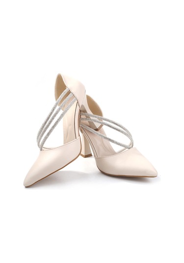 Ceylan 3560 Kadın 9 Cm Topuklu Taşlı Stiletto Ayakkabı 001