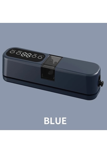 Honeybeeshop Mavi Senbowe Usb Mini Vakum Posetleme Makinesi 3u 1 Arada Kablosuz Sarj Edilebilir Kuru Islak Yiyecekler İcin 4lu Snack Cantasi İle