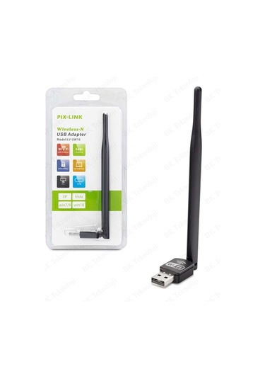 Pıx-lınk Wireless Wifi Adaptör 2.4 Ghz 150 Mbps 5 Dbi Antenli