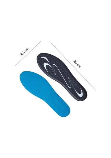 Blue Gel Memory Foam, Masaj Destekli, Darbe Emici Erkek Klasik Ayakkabı İç Tabanı 192-mm