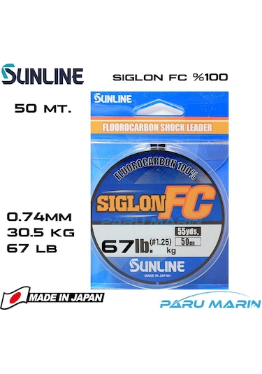 Sunline Siglon %100 Florokarbon Misina 0.74Mm 50 Mt.
