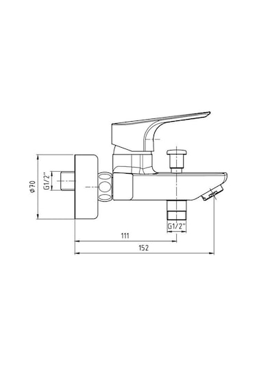 Eca Niobe 482 Banyo + 054 Lavabo + 098 Eviye Batarya Seti 3'lü Krom